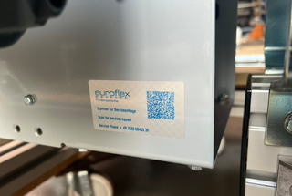 QR-Code für schnelle und einfache Serviceanfragen bei euroflex Fördertechnik