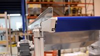 euroflex Gurtförderer mit Messerkante in Aluminiumausführung